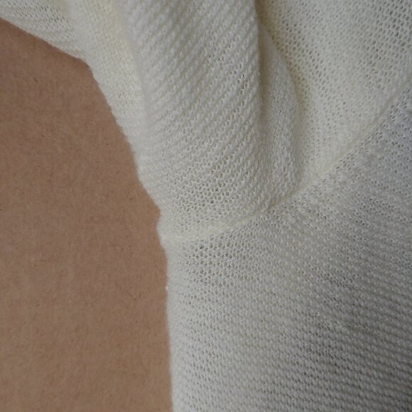 J Jill linen cotton lightweight knit cardigan sweater butter cream yello… - Picture 8 of 9